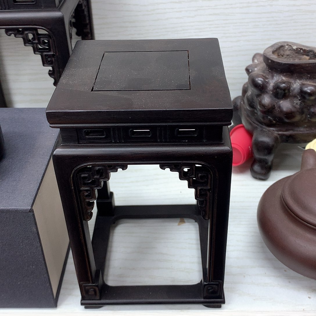 藤类紫光檀10公分正方高16