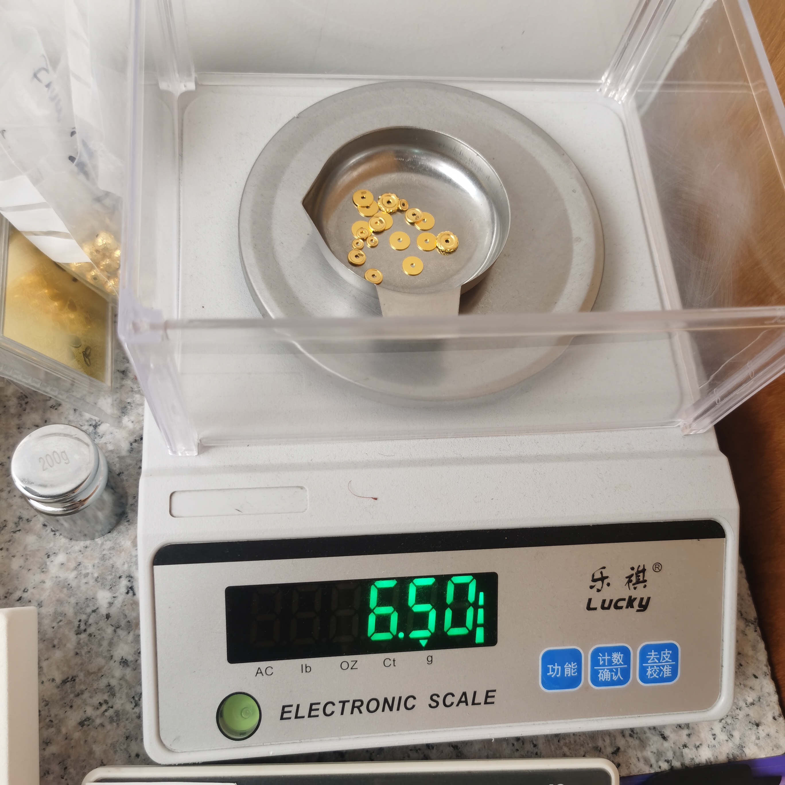 足金黄金文玩配饰