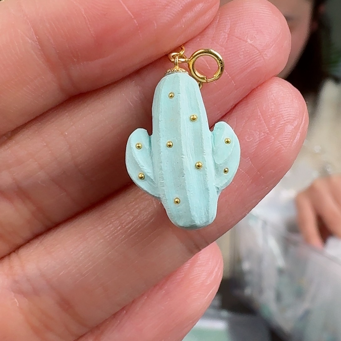 绿松石珠宝奇石18K金镶嵌