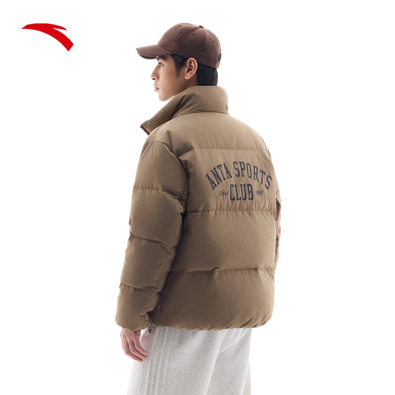 安踏速暖羽绒男短款羽绒服男子防泼水立领休闲棉服外套152448907