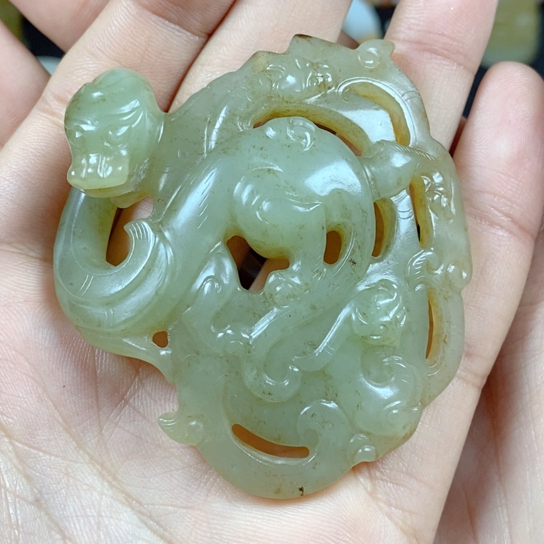 和田玉挂件未镶嵌登*