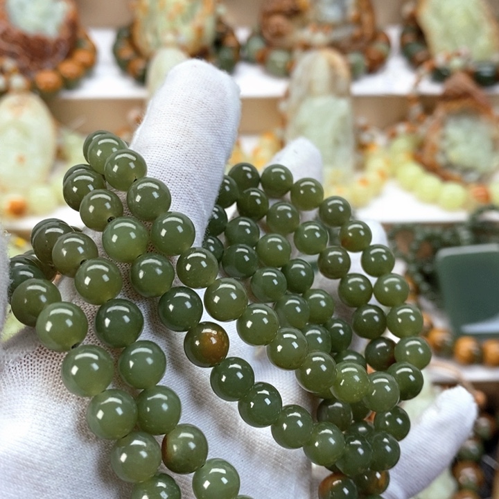 【闪购商品】透闪石质玉手链未镶嵌