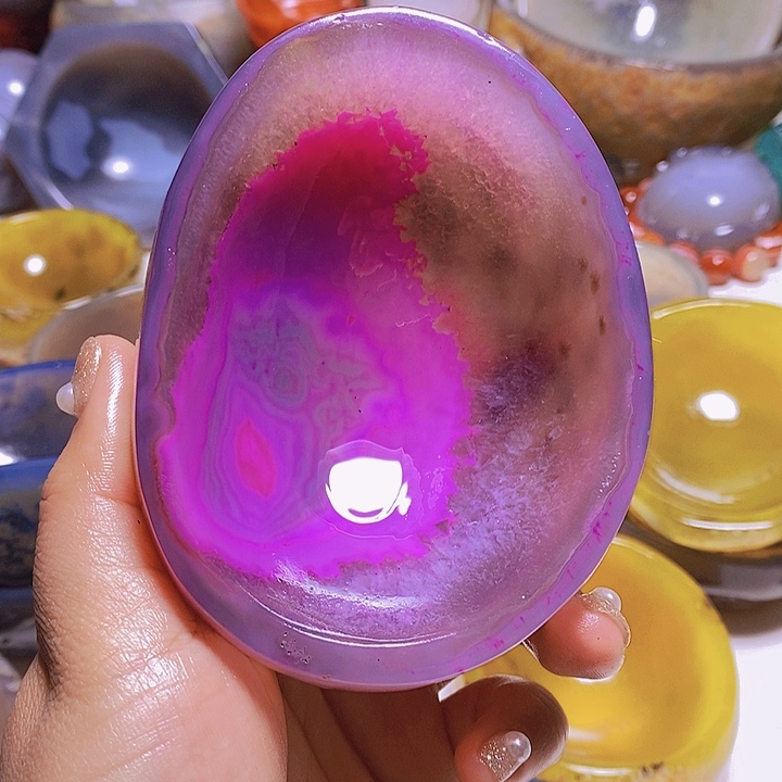 玛瑙/玉髓，未镶嵌喜*乐