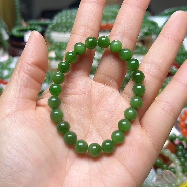 和田玉（碧玉）手链未镶嵌