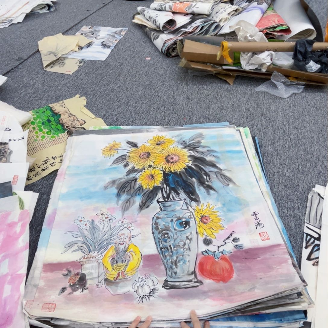 国画张云海老师四尺斗方绘画作品