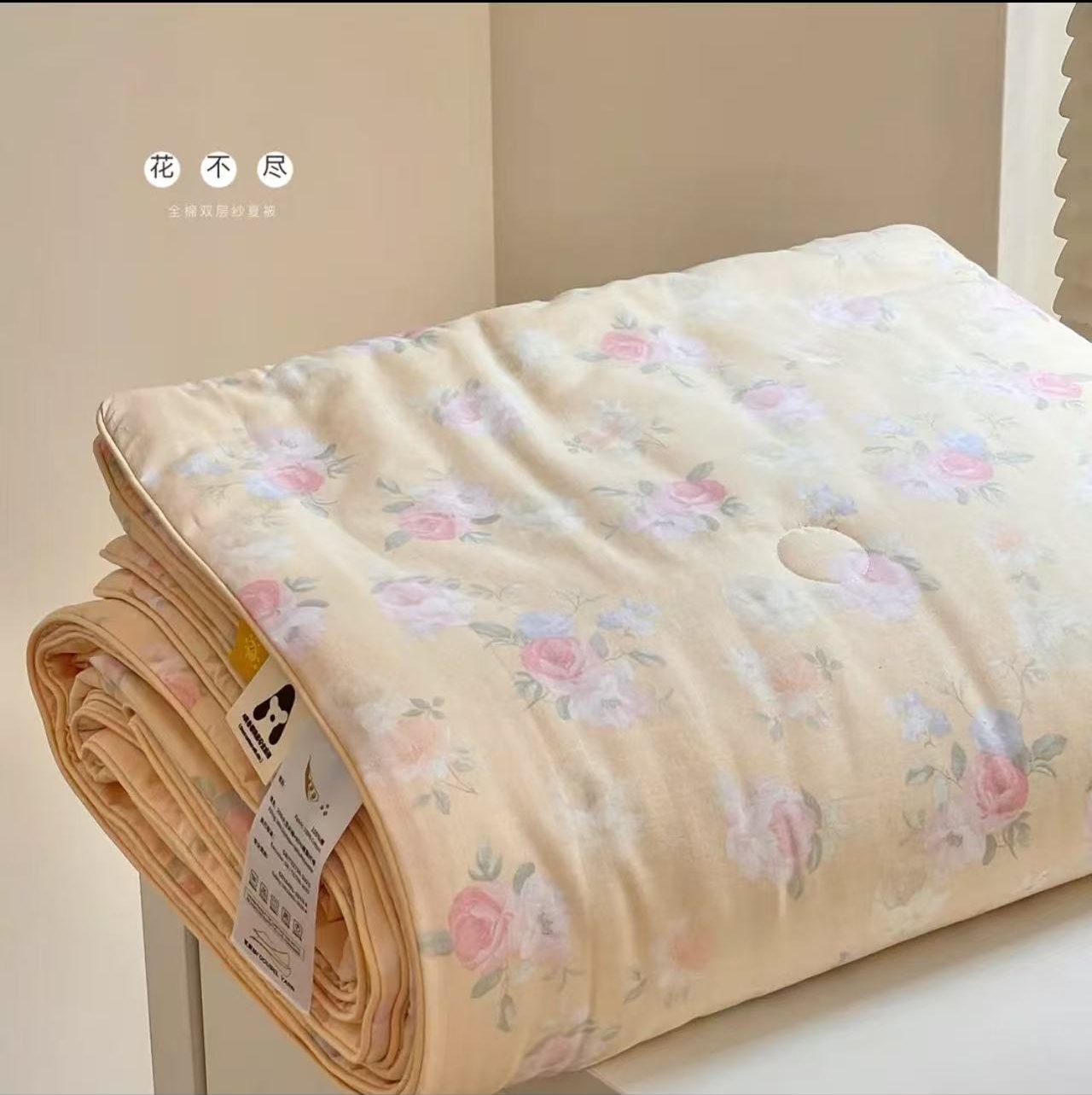 轻闲 | 夏凉被系列 新款全棉超柔双层纱小清新款夏凉被空调被