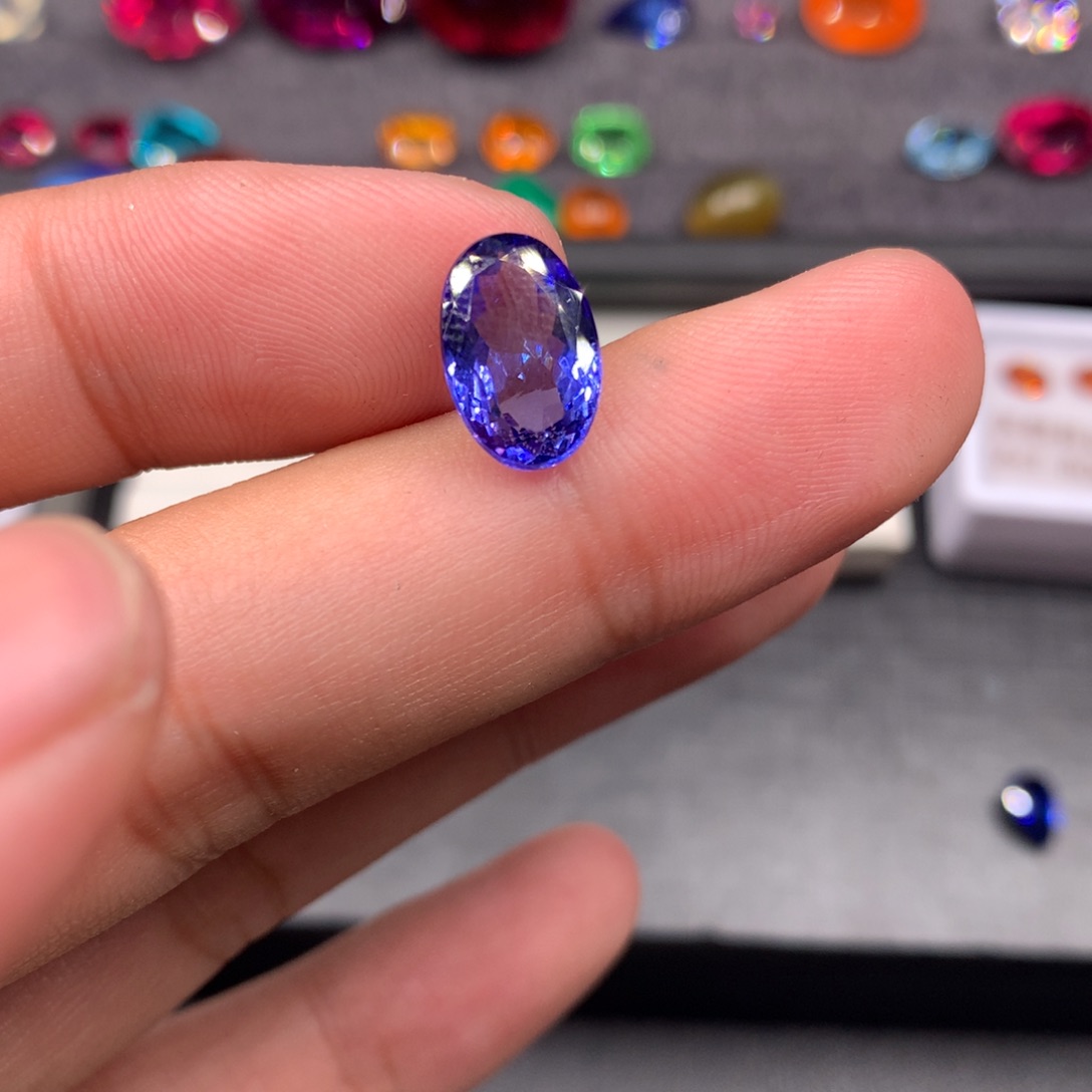 坦桑石裸石未镶嵌