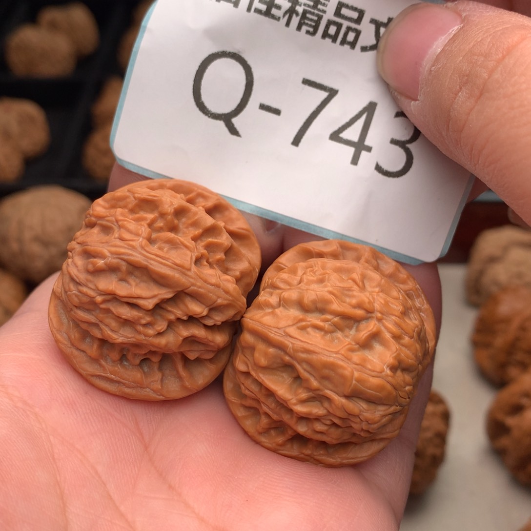 文玩核桃把件過***风37磨盘………..