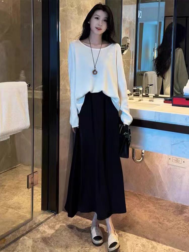 A551-A560针织直筒型连帽短款冬季毛针织衫宽松设计感海妖风