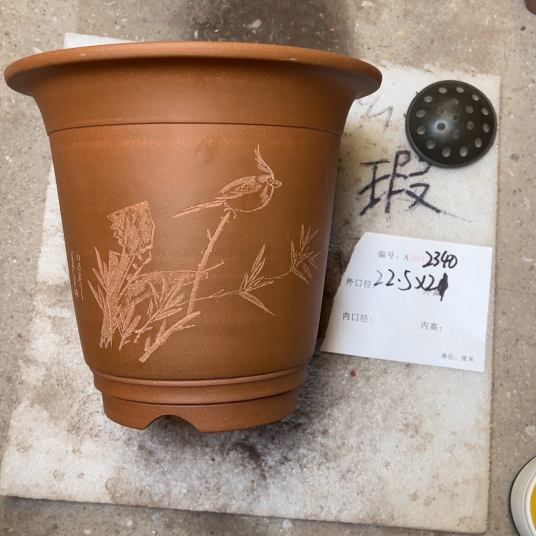 克***汀紫砂花盆紫砂花盆