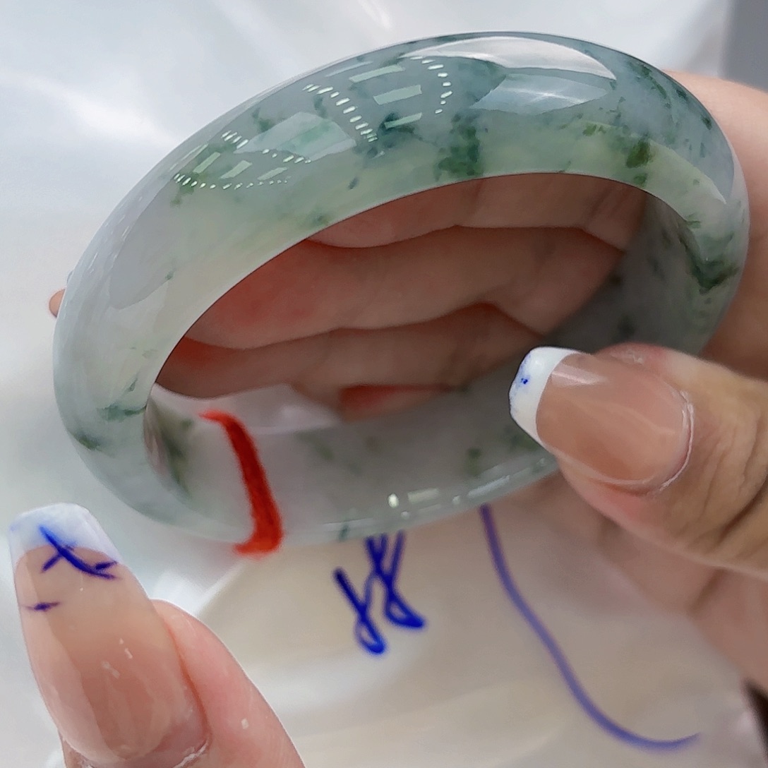 翡翠手镯未镶嵌愿****莲天然缅甸A货翡翠分单1