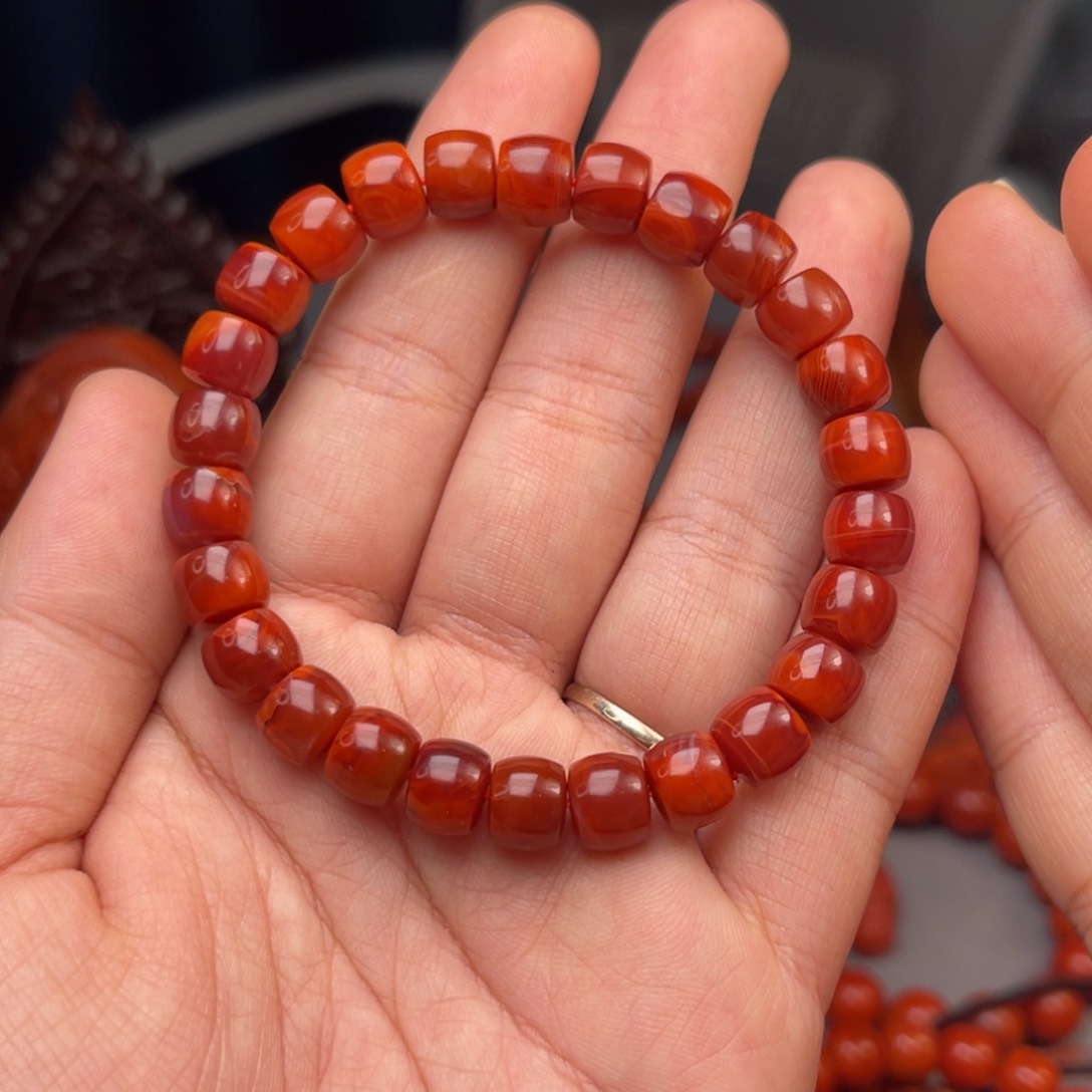 南红玛瑙配饰卡8尺寸未镶嵌