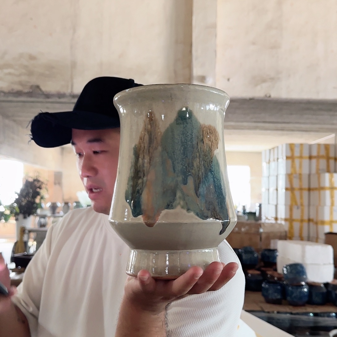 紫砂花盆杨杨花盆0827-504