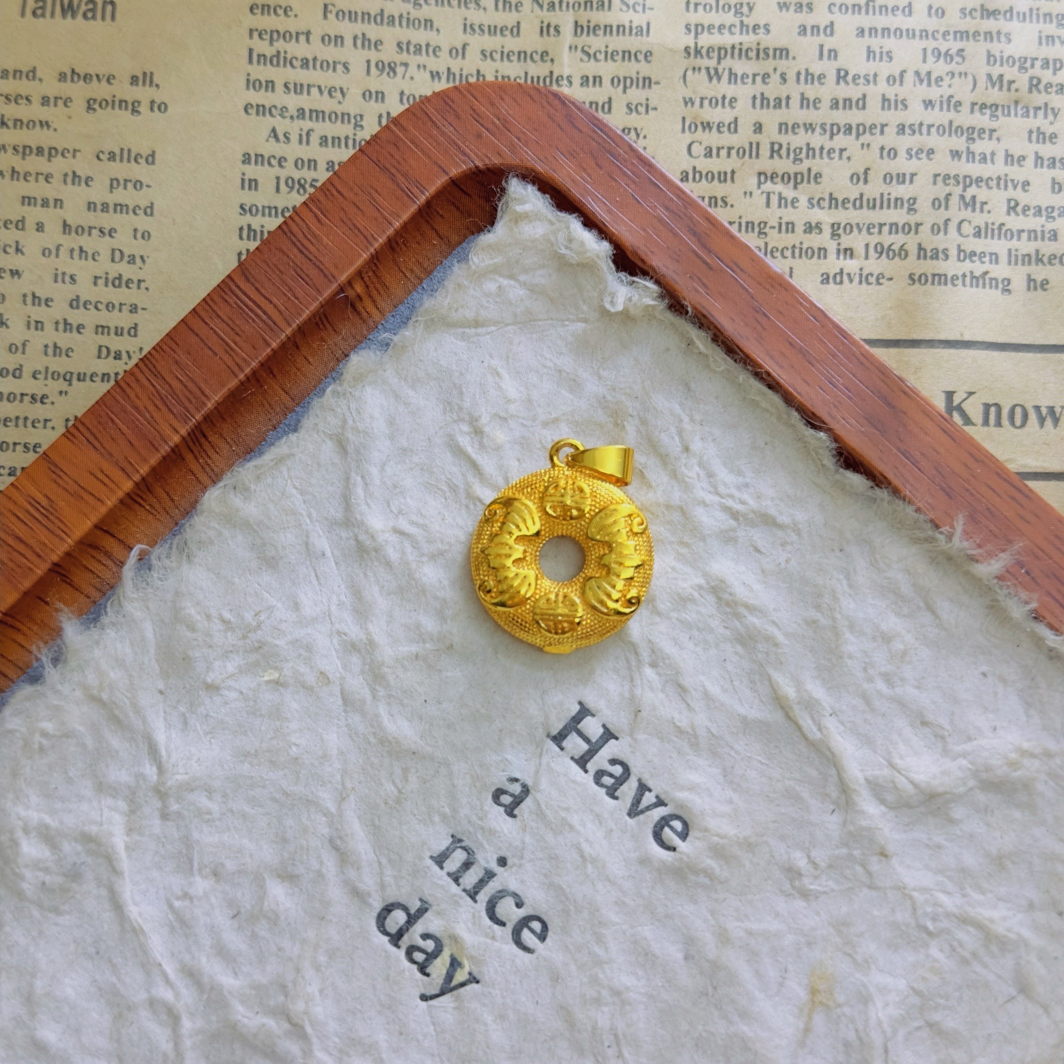 【丁老头甄选】高定经典福来平安扣60257