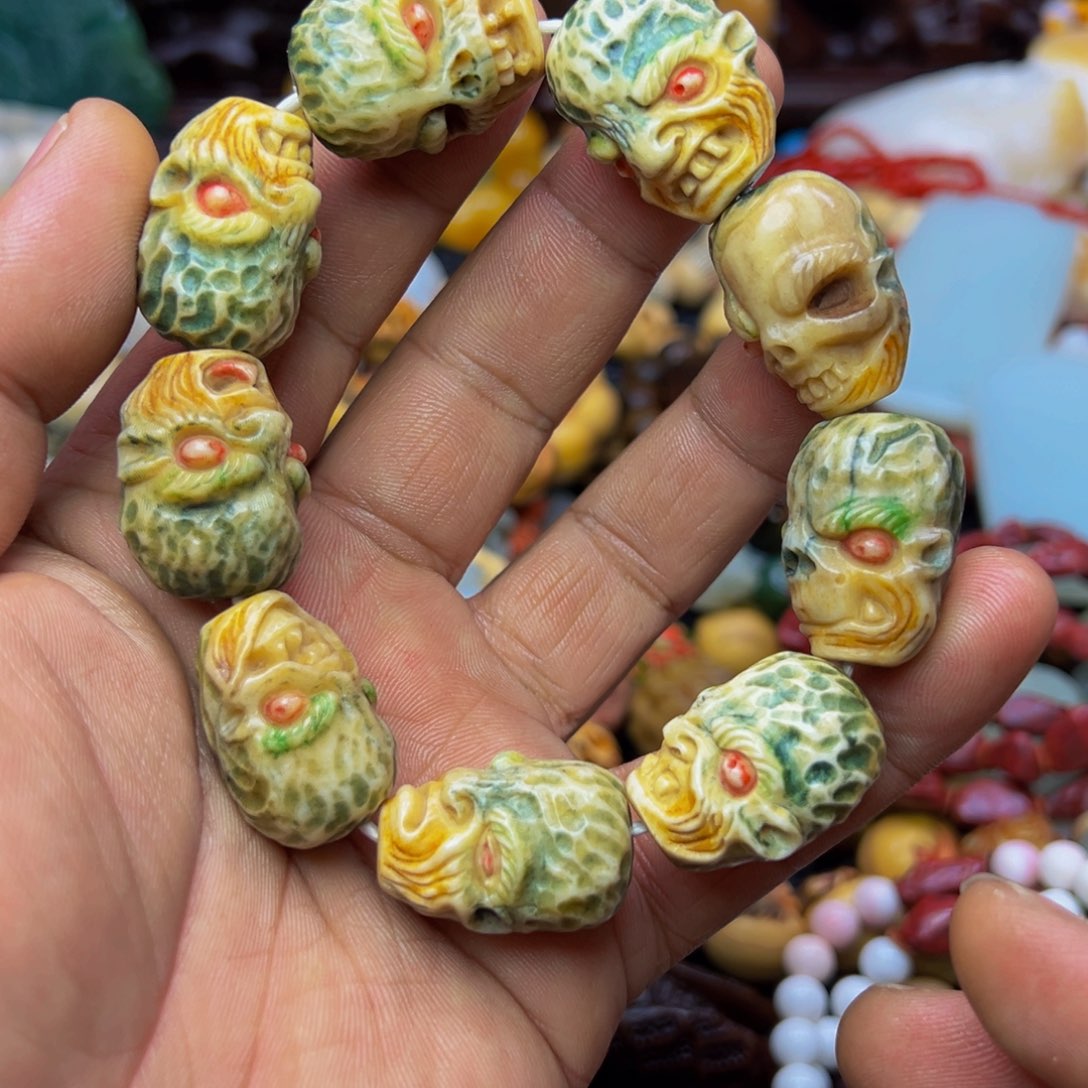 鹿骨手串/手链天然的