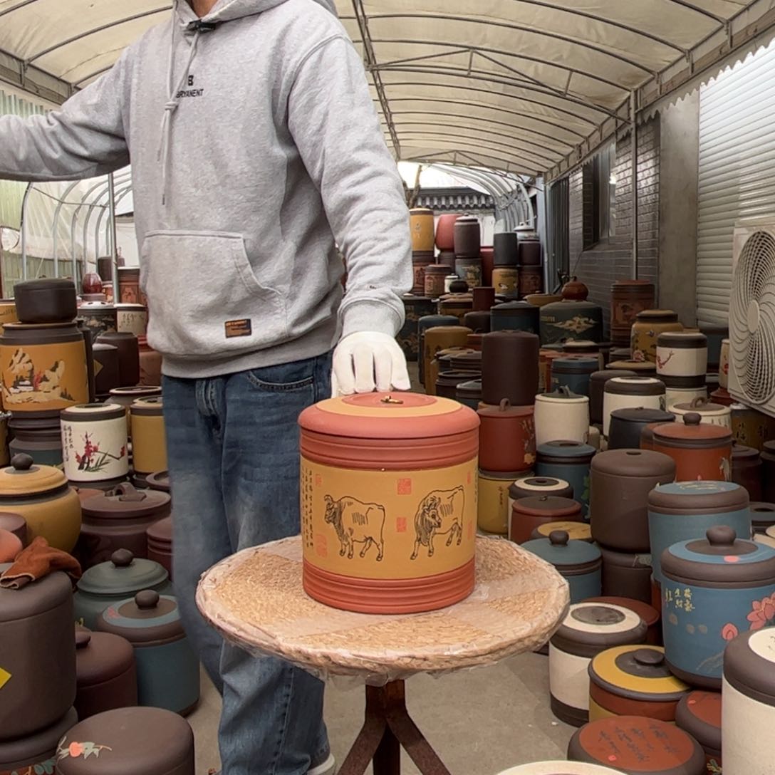 紫砂茶叶罐7 饼茶叶罐