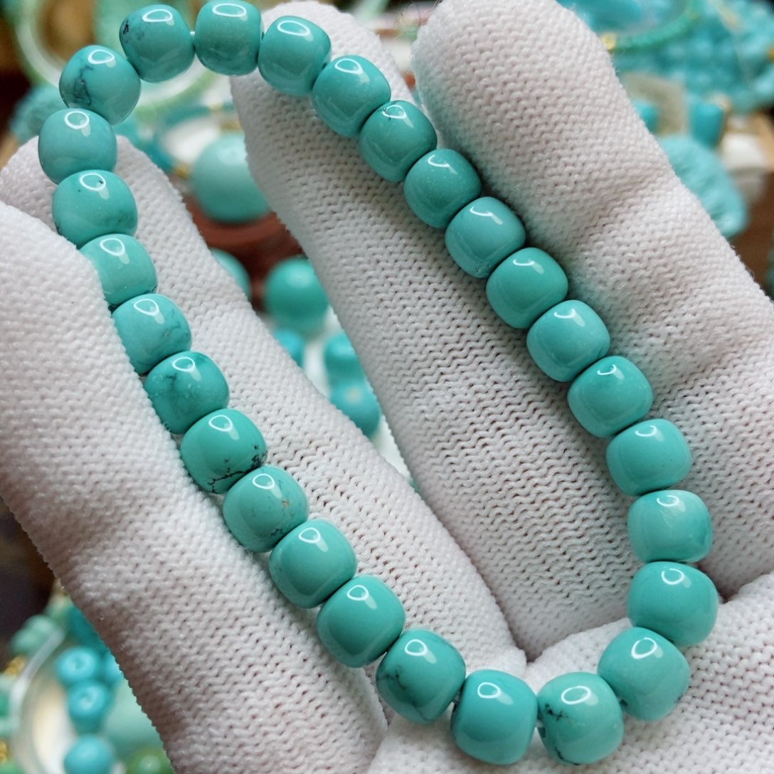 绿松石珠子未镶嵌