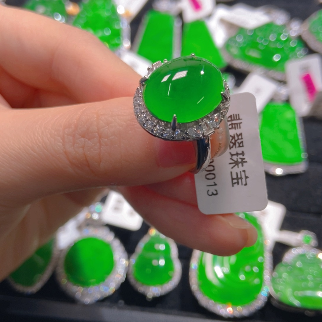 翡翠吊坠(不含链)银S925镶嵌