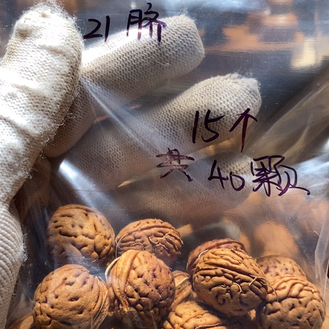 我***光桃核吊坠40颗散装，不打孔