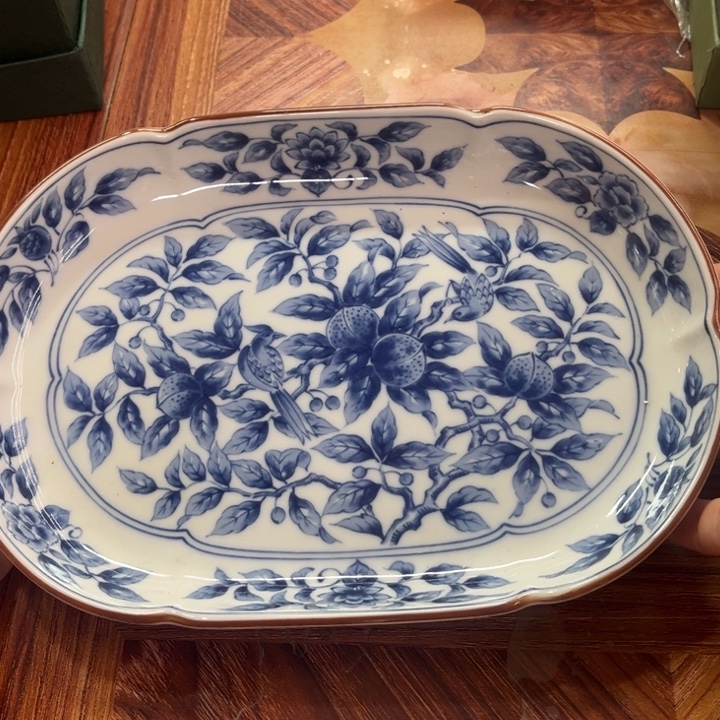 瓷片库山盘———-23-厘米———