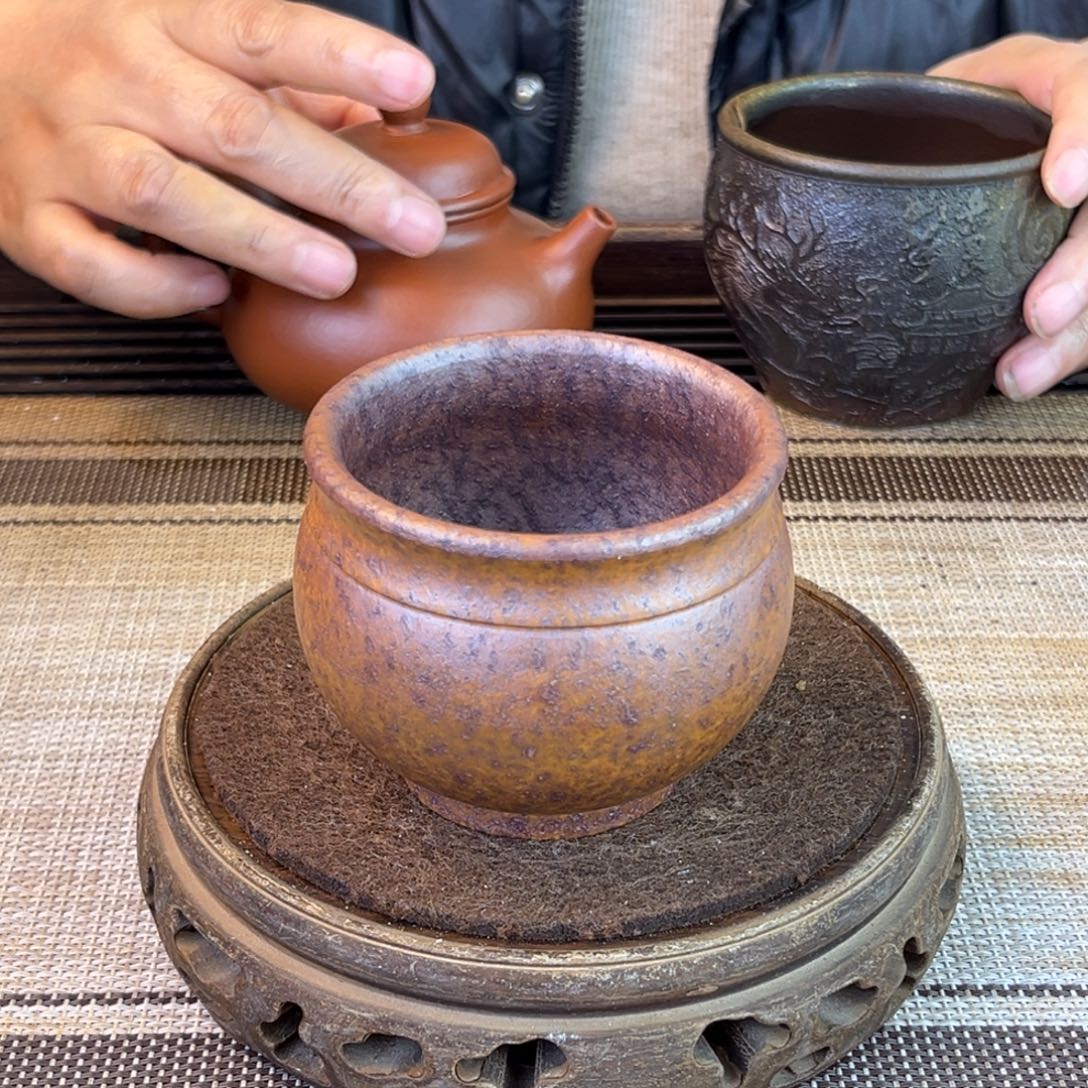 紫砂茶壶朱泥高温120cc