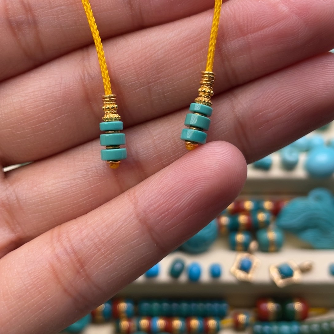 绿松石弟子珠未镶嵌