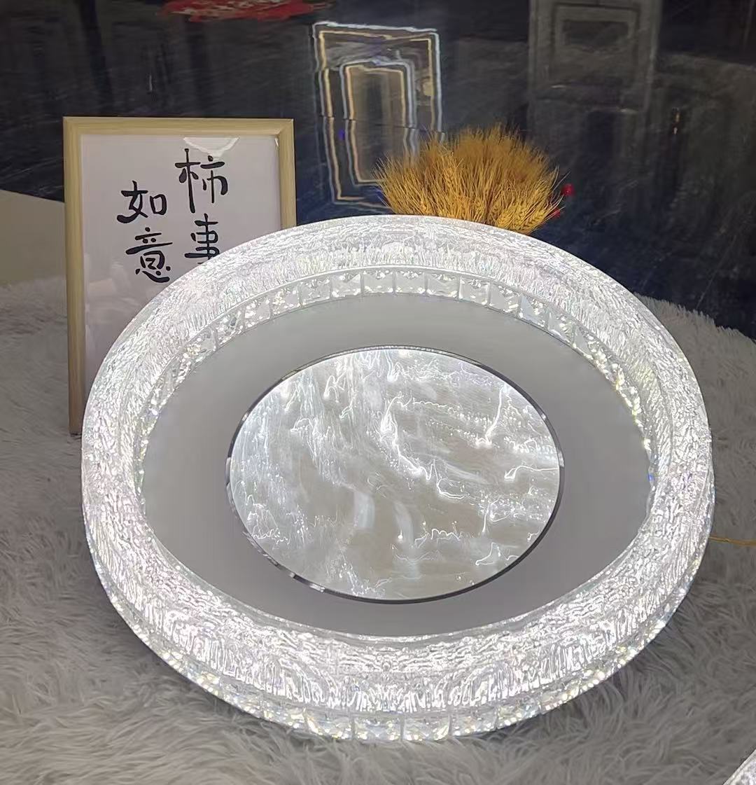 【小琰专属】<祥云>卧室灯光学琉璃吸顶灯智能离线语音轻奢简约