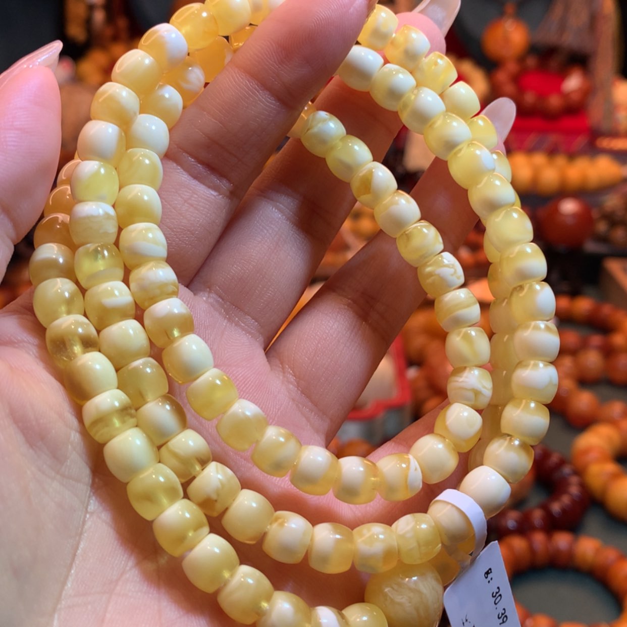 【闪购商品】蜜蜡手链未镶嵌蜜蜡手链