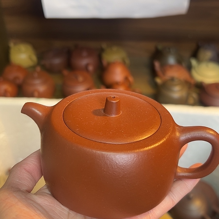 茶壶紫砂宜兴紫砂壶朱泥瑕