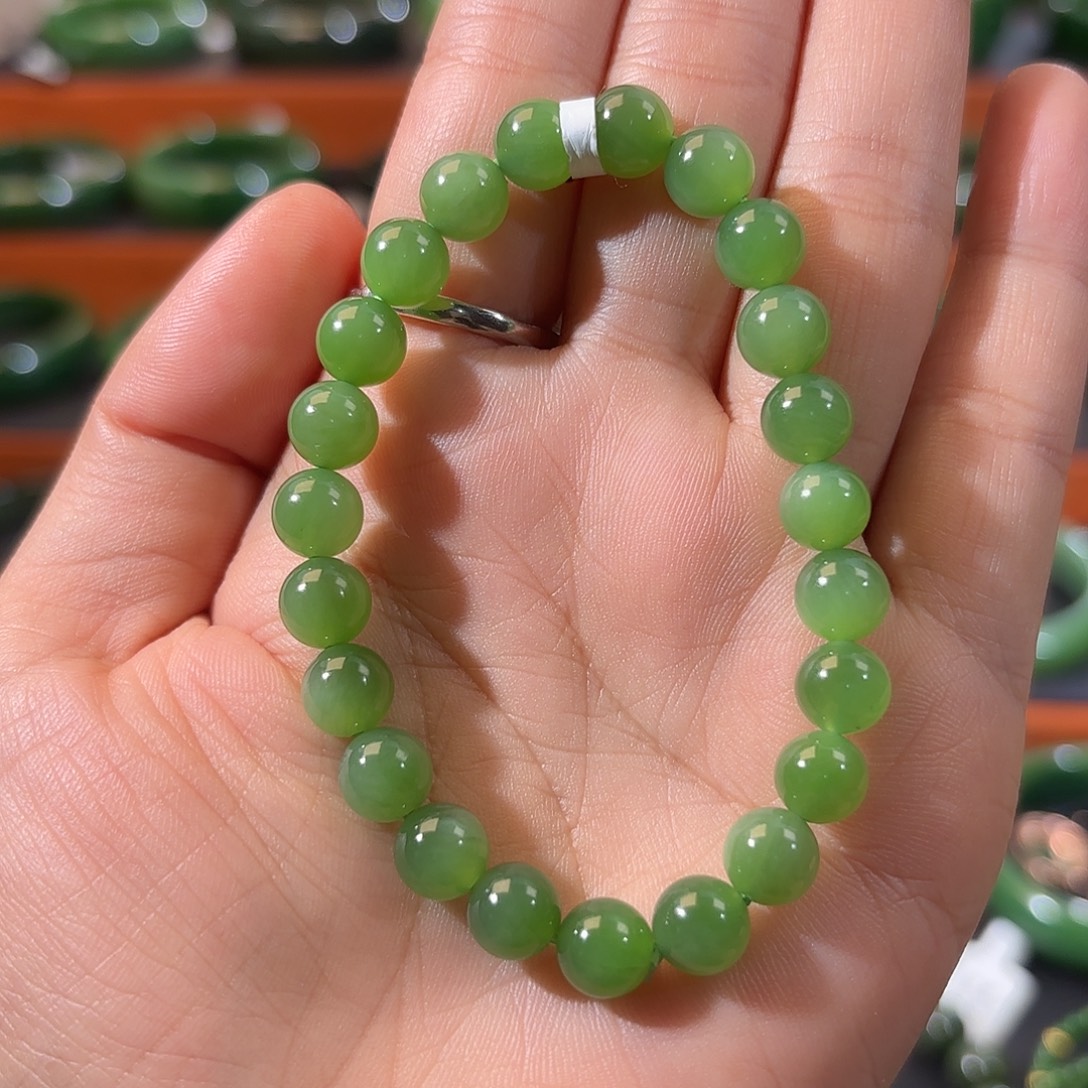 和田玉（碧玉）未镶嵌手链