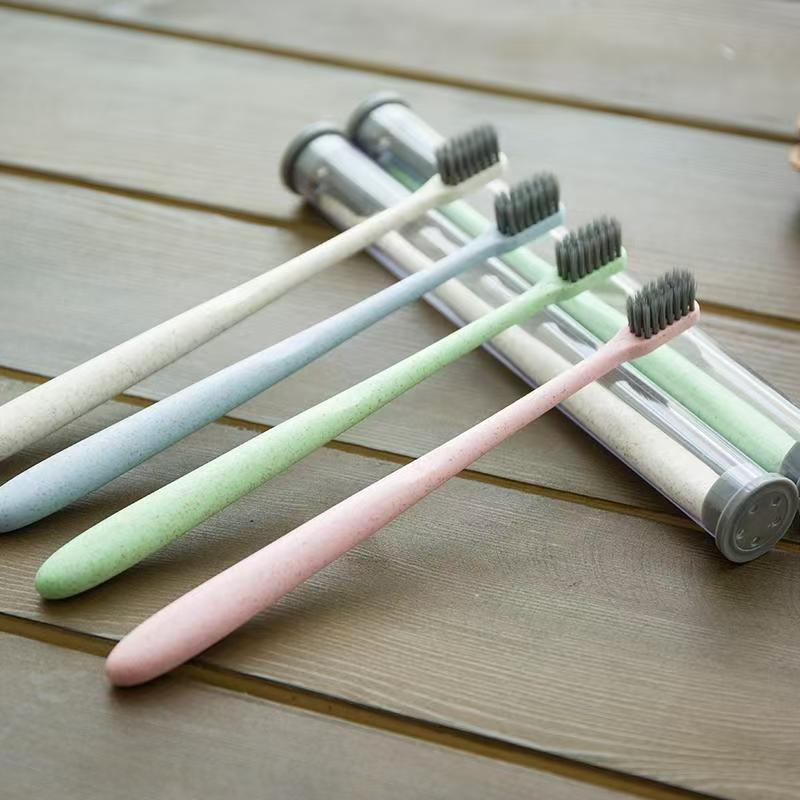 软毛牙刷旅行家用一盒四只