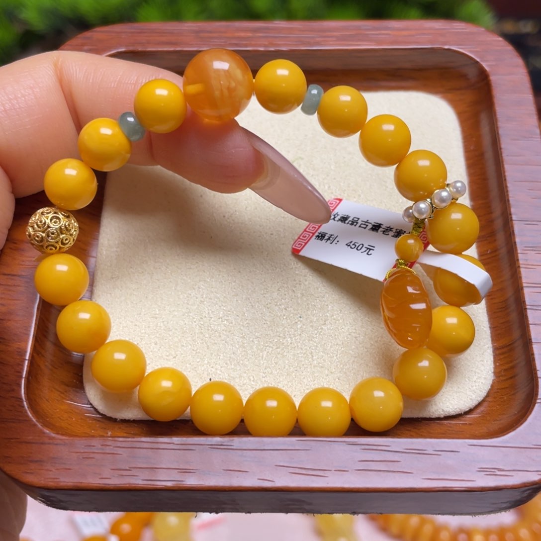 蜜蜡手链未镶嵌手串