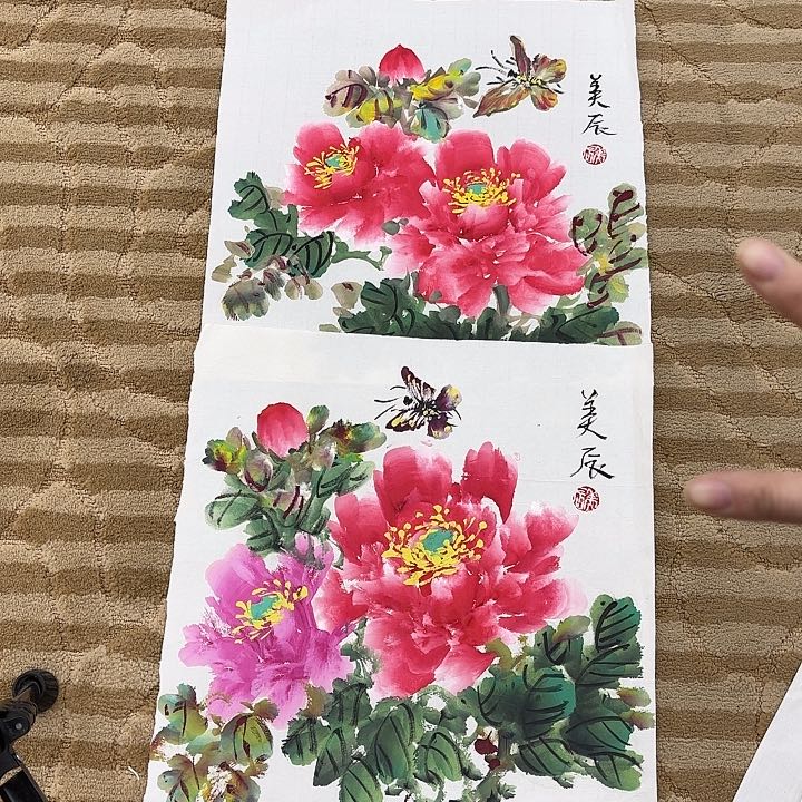 国画花鸟等多种鸟类和35.35