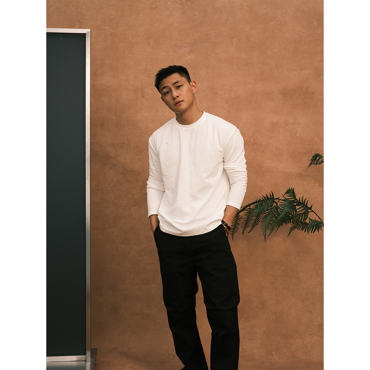 GTAL25AW新疆长绒棉纯色打底美式休闲基础款圆领卫衣长袖T恤