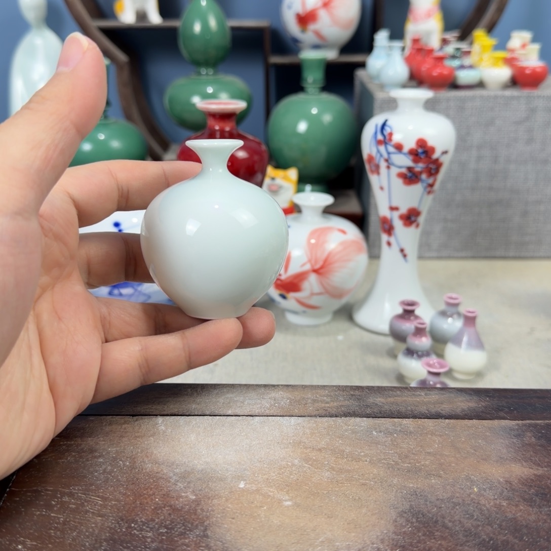 陶瓷手工小花器摆件