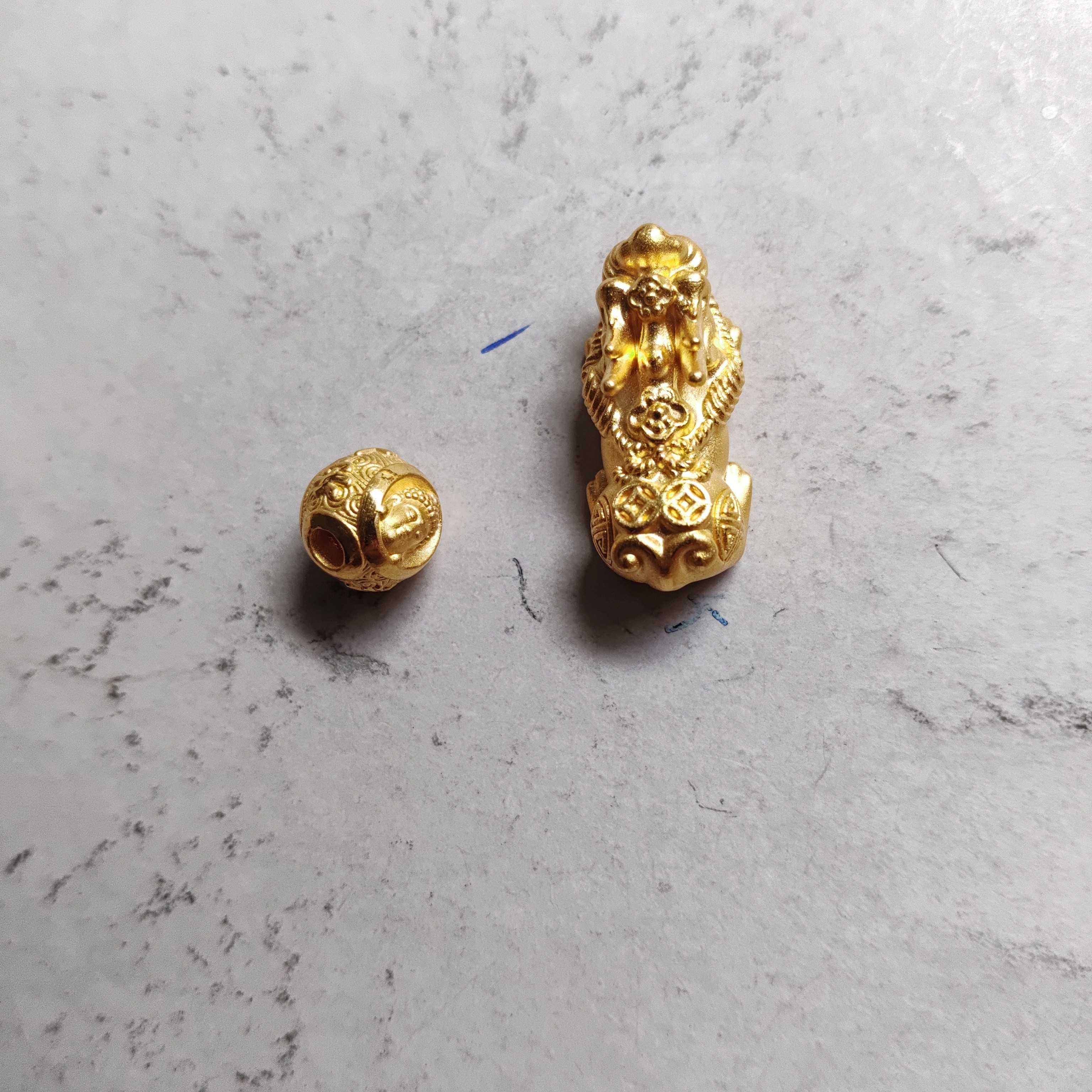 金元宝足金999貔貅珠子首饰