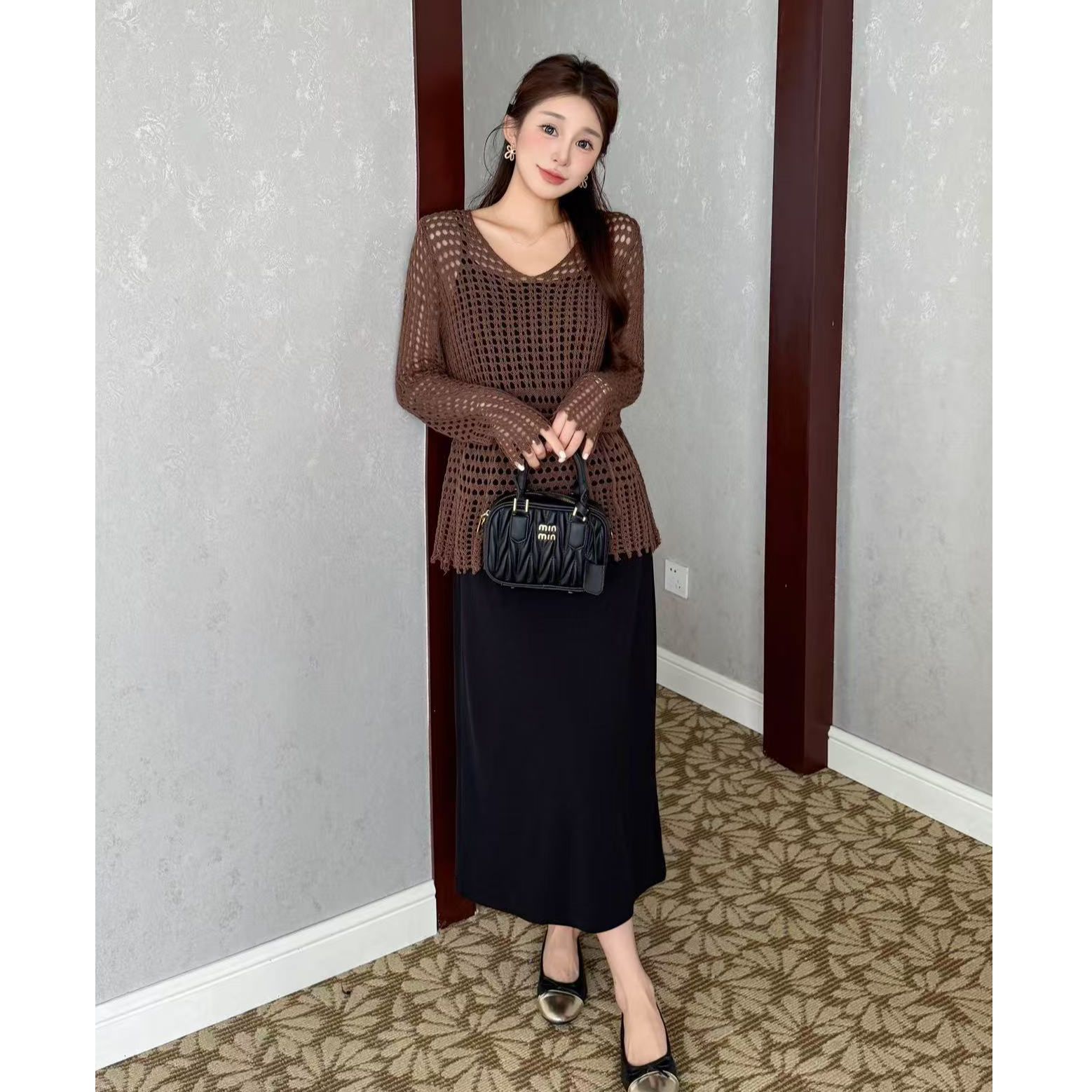 DS53601回味依衣高级感时尚设计师品质秋季新款两件套连衣裙