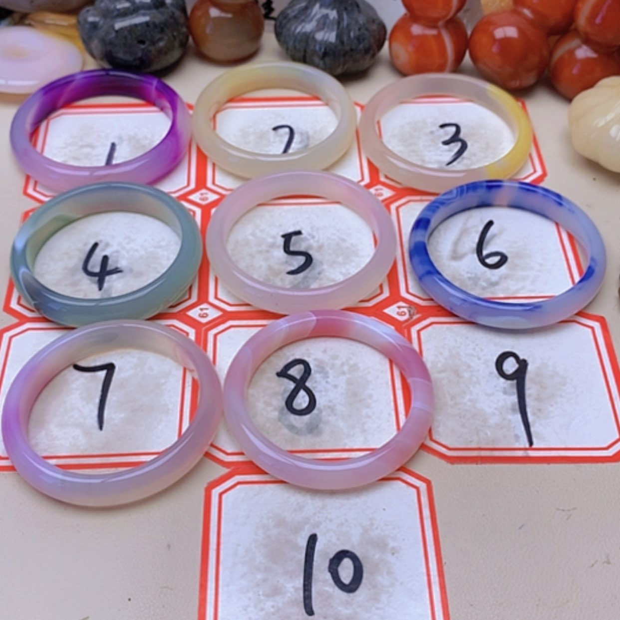 【闪购商品】未镶嵌玛瑙/玉髓珠宝半成品曹*