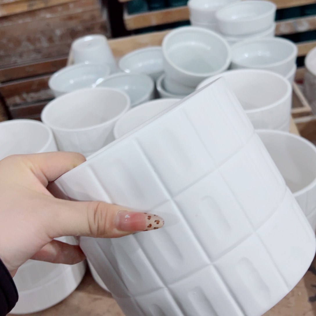 有孔，陶瓷花盆满10米包邮发货