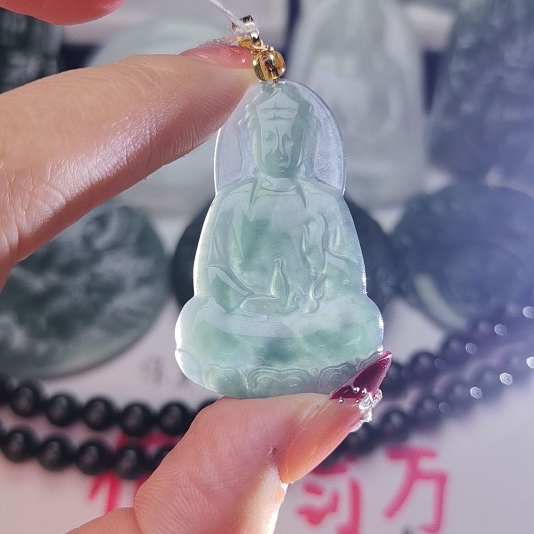 翡翠吊坠(不含链)未镶嵌天然的A货翡翠多样性发货