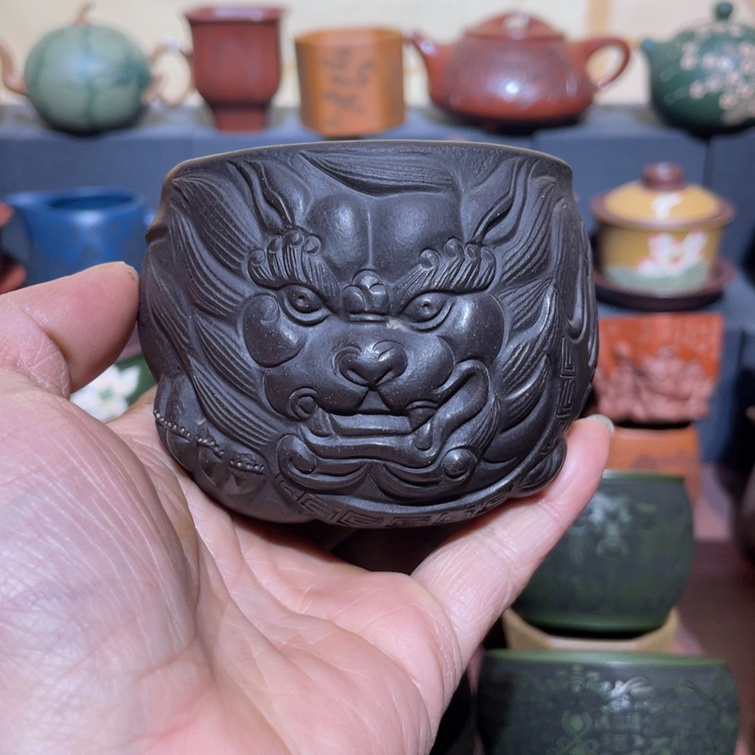 原矿紫砂手工主人杯