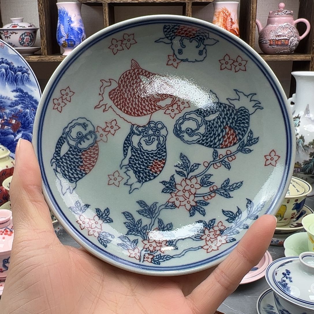 陶瓷碟景德镇陶瓷567老厂瓷38