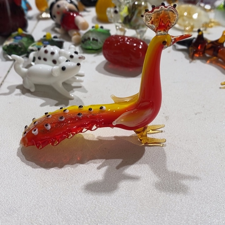 琉璃手工艺品琉璃孔雀
