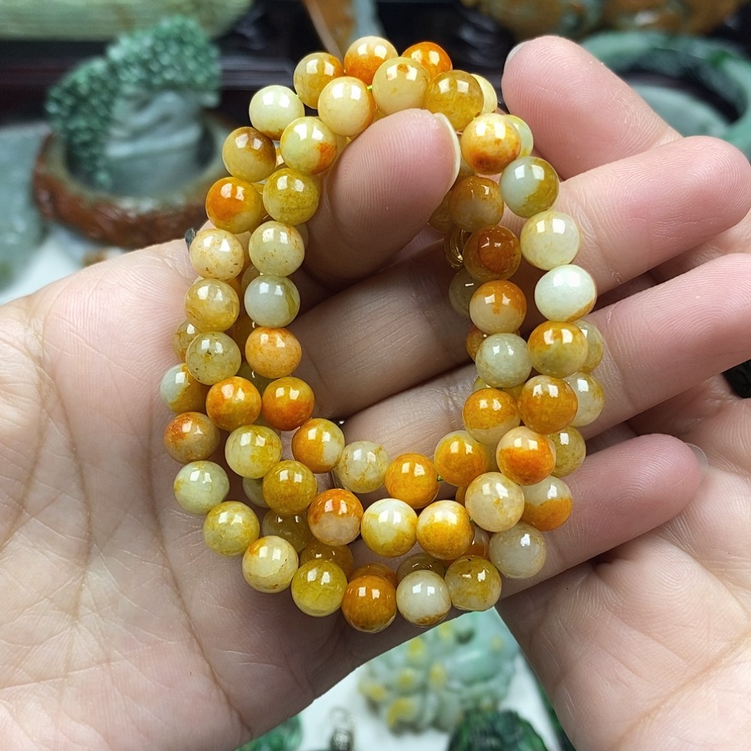 颈饰未镶嵌翡翠紫**雨长项链