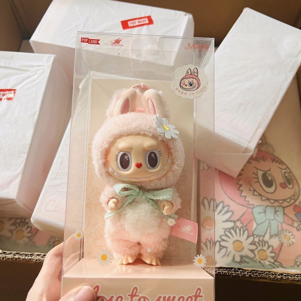POP MART/泡泡玛特拉布布MOKOKO拉布搪胶甜心公仔毛绒挂件玩具