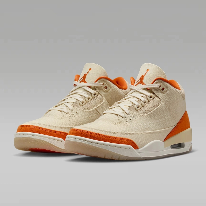 耐克/NIKE 商场同款AJ3男女同款低帮米橙色休闲鞋IH7694200通勤