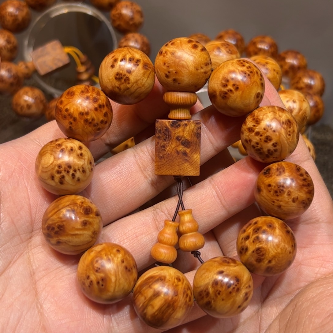 手串/手链柏木（崖柏）2.0陈化红油入门级瘤疤手串
