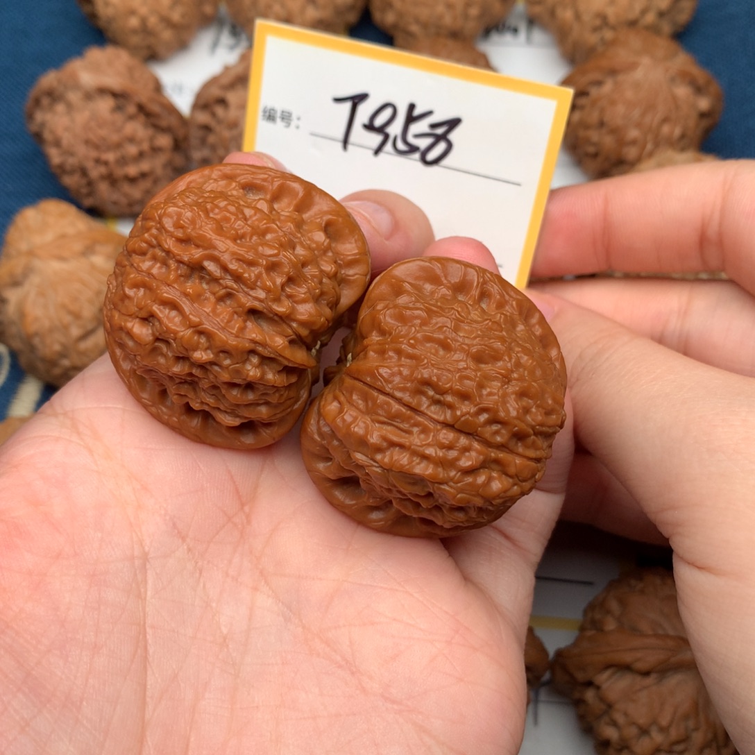 ***把件文玩核桃39血麒麟 T958