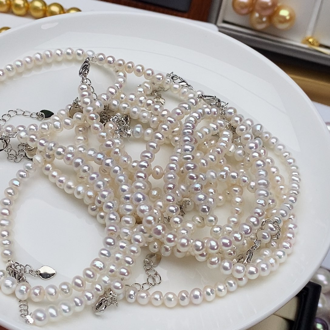 颈饰淡水珍珠合金