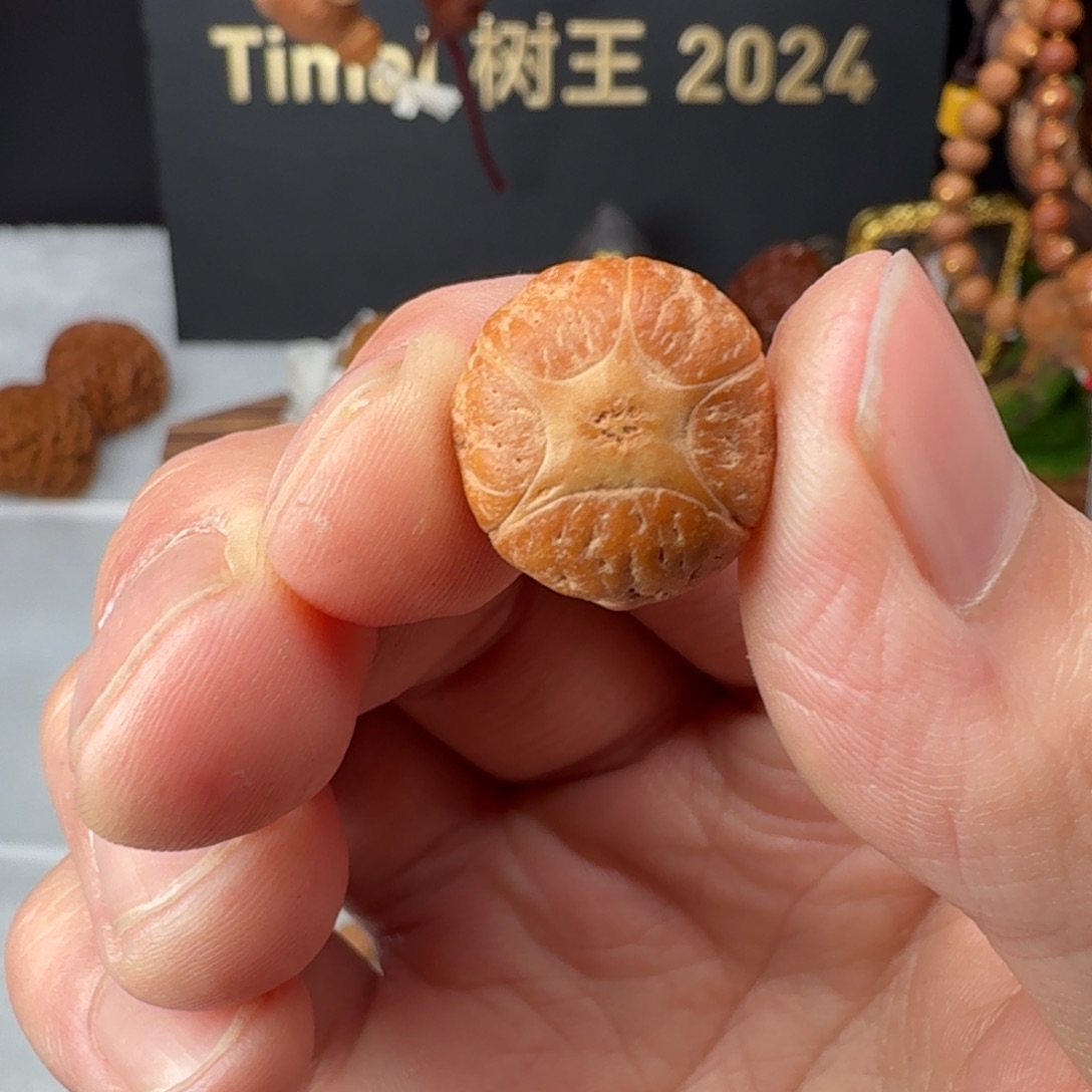 强***帅凤眼菩提吊坠实心五星